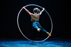 Beverley Grant performing at the Circus for Gaza fundraising event in Edinburgh at Assembly Roxy