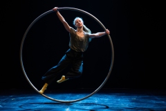 Beverley Grant performing at the Circus for Gaza fundraising event in Edinburgh at Assembly Roxy