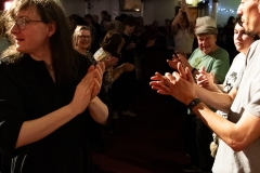 People joining in the evening's ceilidh dances at the Ceilidh Collective's Gaza fundraiser