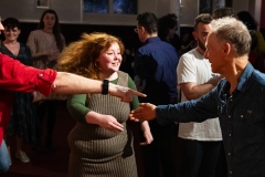 People joining in the evening's ceilidh dances at the Ceilidh Collective's Gaza fundraiser