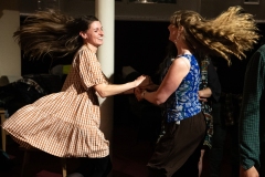 People joining in the evening's ceilidh dances at the Ceilidh Collective's Gaza fundraiser