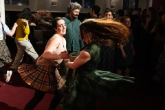 People joining in the evening's ceilidh dances at the Ceilidh Collective's Gaza fundraiser