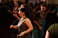 People joining in the evening's ceilidh dances at the Ceilidh Collective's Gaza fundraiser