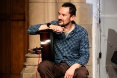 Bartek Debno-Artwinski of the Greater Spotted Ceilidh Band at the Ceilidh Collective's fundraiser for Medical Aid for Palestinians