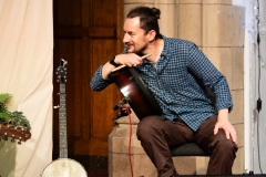 Bartek Debno-Artwinski of the Greater Spotted Ceilidh Band at the Ceilidh Collective's fundraiser for Medical Aid for Palestinians