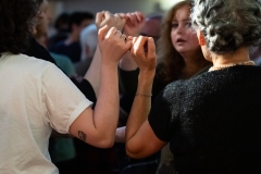 People joining in the evening's ceilidh dances at the Ceilidh Collective's Gaza fundraiser