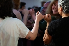 People joining in the evening's ceilidh dances at the Ceilidh Collective's Gaza fundraiser