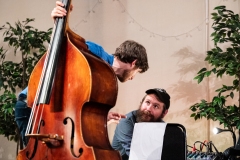 Musicians of the Greater Spotted Ceilidh Band at the Ceilidh Collective's fundraiser for Medical Aid for Palestinians