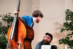 Musicians of the Greater Spotted Ceilidh Band at the Ceilidh Collective's fundraiser for Medical Aid for Palestinians