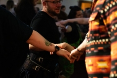 People joining in the evening's ceilidh dances at the Ceilidh Collective's Gaza fundraiser