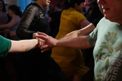 People joining in the evening's ceilidh dances at the Ceilidh Collective's Gaza fundraiser