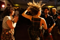 People joining in the evening's ceilidh dances at the Ceilidh Collective's Gaza fundraiser