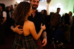 People joining in the evening's ceilidh dances at the Ceilidh Collective's Gaza fundraiser