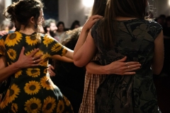 People joining in the evening's ceilidh dances at the Ceilidh Collective's Gaza fundraiser