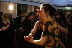 People joining in the evening's ceilidh dances at the Ceilidh Collective's Gaza fundraiser