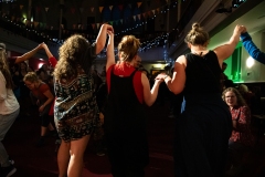 People joining in the evening's ceilidh dances at the Ceilidh Collective's Gaza fundraiser