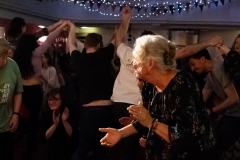 People joining in the evening's ceilidh dances at the Ceilidh Collective's Gaza fundraiser