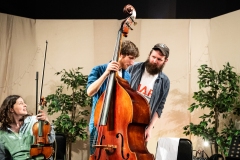 Musicians of the Greater Spotted Ceilidh Band at the Ceilidh Collective's fundraiser for Medical Aid for Palestinians