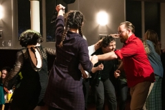 People joining in the evening's ceilidh dances at the Ceilidh Collective's Gaza fundraiser