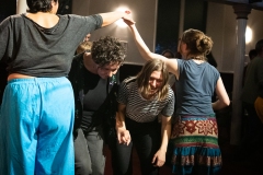 People joining in the evening's ceilidh dances at the Ceilidh Collective's Gaza fundraiser