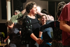 People joining in the evening's ceilidh dances at the Ceilidh Collective's Gaza fundraiser