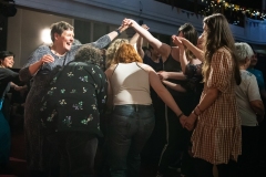 People joining in the evening's ceilidh dances at the Ceilidh Collective's Gaza fundraiser