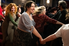 People joining in the evening's ceilidh dances at the Ceilidh Collective's Gaza fundraiser