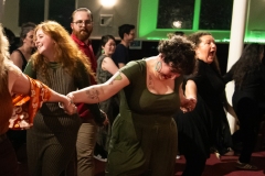 People joining in the evening's ceilidh dances at the Ceilidh Collective's Gaza fundraiser