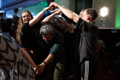 People joining in the evening's ceilidh dances at the Ceilidh Collective's Gaza fundraiser