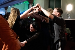 People joining in the evening's ceilidh dances at the Ceilidh Collective's Gaza fundraiser