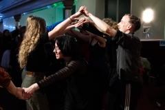 People joining in the evening's ceilidh dances at the Ceilidh Collective's Gaza fundraiser