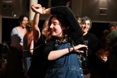 People joining in the evening's ceilidh dances at the Ceilidh Collective's Gaza fundraiser