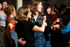 People joining in the evening's ceilidh dances at the Ceilidh Collective's Gaza fundraiser