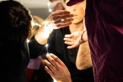 Final Thursday evening contact improvisation session at Curious Seed's space in Ocean Terminal in Leith, Edinburgh, on 22 February 2023 © Chantal Guevara. All rights reserved.