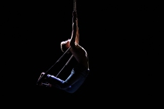 Elsa van der Wal performing at Cirqulation's 'Cirqulation 8: Power' Circus Cabaret Night at the Assembly Roxy