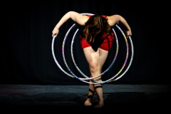 Evie White performing at Cirqulation's 'Cirqulation 8: Power' Circus Cabaret Night at the Assembly Roxy