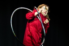 Evie White performing at Cirqulation's 'Cirqulation 8: Power' Circus Cabaret Night at the Assembly Roxy