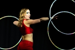 Evie White performing at Cirqulation's 'Cirqulation 8: Power' Circus Cabaret Night at the Assembly Roxy