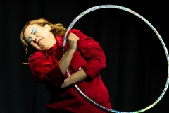 Evie White performing at Cirqulation's 'Cirqulation 8: Power' Circus Cabaret Night at the Assembly Roxy