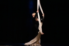 Mango Sheridan performing as Miss Mango at the Circus for Gaza fundraising event in Edinburgh