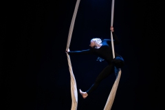 Mango Sheridan performing as Miss Mango at the Circus for Gaza fundraising event in Edinburgh