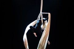 Mango Sheridan performing as Miss Mango at the Circus for Gaza fundraising event in Edinburgh