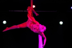 Rachael Mcintyre performing 'Sweet Tooth' at the Circus for Gaza fundraising event in Edinburgh