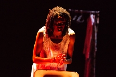 Temitope Ajose peforming Lady M (at Home with Lady Macbeth)