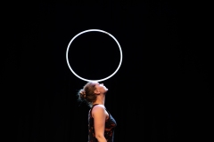 Keith Marshall and Antonia Maerker performing as Throw Poi at the Circus for Gaza fundraising event in Edinburgh