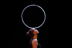 Keith Marshall and Antonia Maerker performing as Throw Poi at the Circus for Gaza fundraising event in Edinburgh