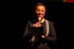 Gemma Cairney, the host of the We Are For Palestine (Edinburgh) fundraiser at the Assembly Roxy in Edinburgh