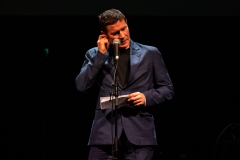 Gavin Francis reciting at the We Are For Palestine (Edinburgh) fundraiser at the Assembly Roxy in Edinburgh