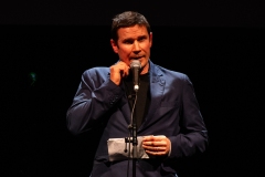 Gavin Francis reciting at the We Are For Palestine (Edinburgh) fundraiser at the Assembly Roxy in Edinburgh