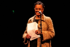 Gemma Cairney, the host of the We Are For Palestine (Edinburgh) fundraiser at the Assembly Roxy in Edinburgh